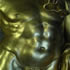 gold statue of antinous - detail